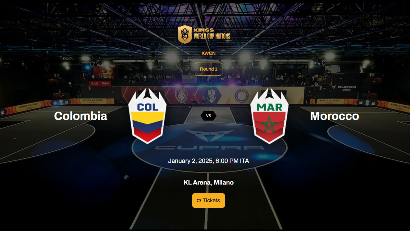 Colombia VS Morocco